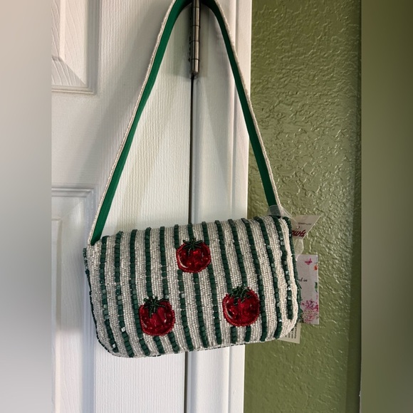 Viral TikTok beaded Sequin Tomato Design Handbag - Picture 3 of 4